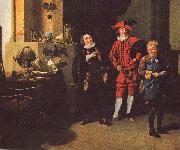 Johann Zoffany David Garrick as Abel Drugger in Jonson's The Alchemist oil painting reproduction